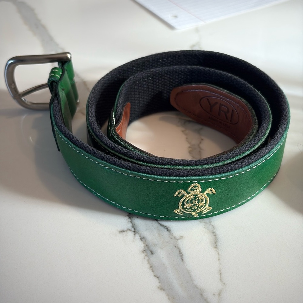 Old Memorial Golf Club Belt - Green